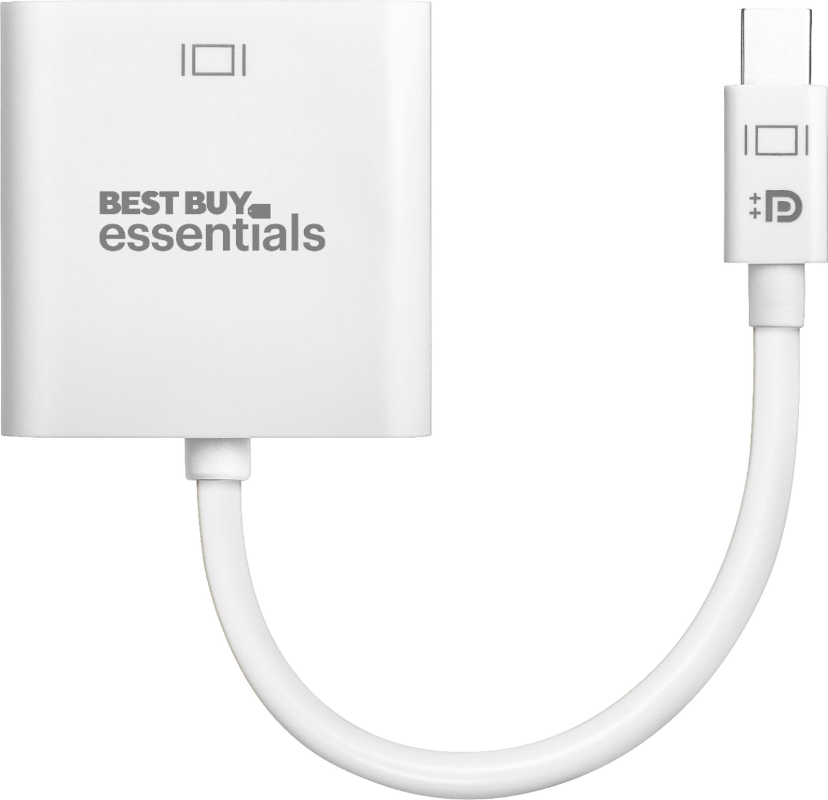 Alt View 12. Best Buy essentials™ - Mini DisplayPort-to-VGA Adapter - White.