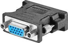 Front. Best Buy essentials™ - DVI-A to VGA Adapter - Black.