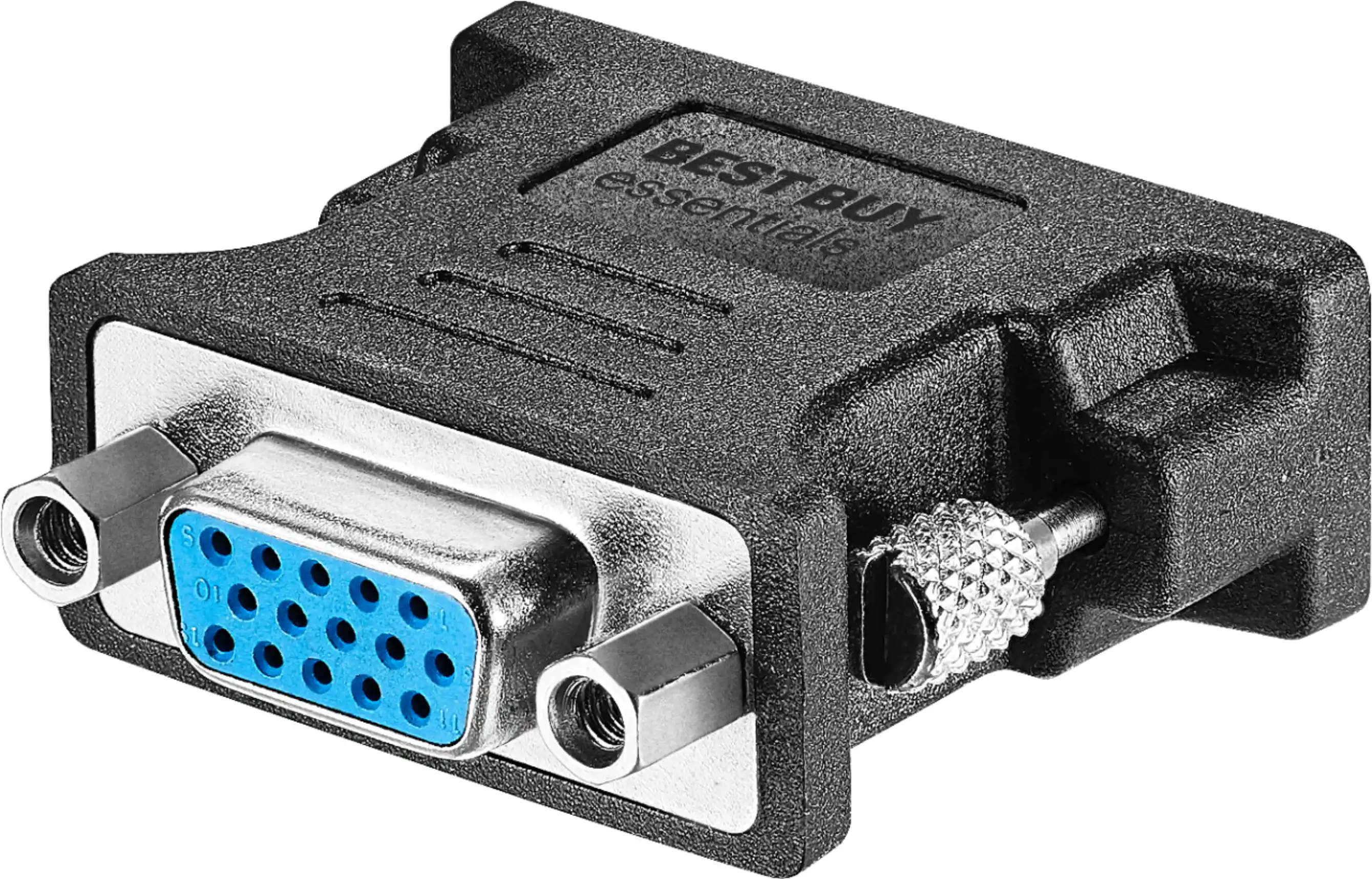 Best Buy essentials™ - DVI-A to VGA Adapter - Black