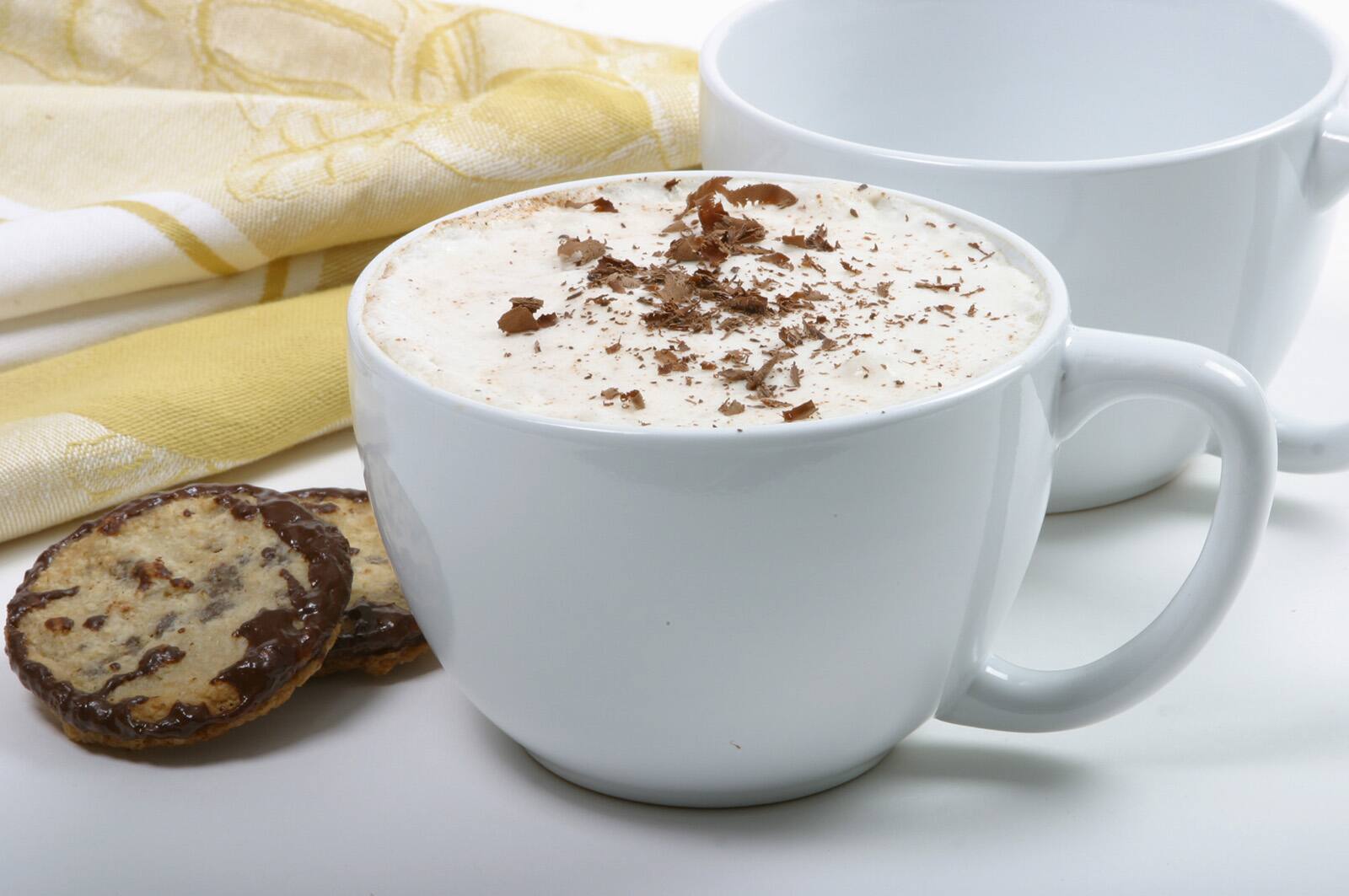 Alt View 4. Norpro - 16-Ounce Ceramic My Favorite Mugs, Set of 2 - White.