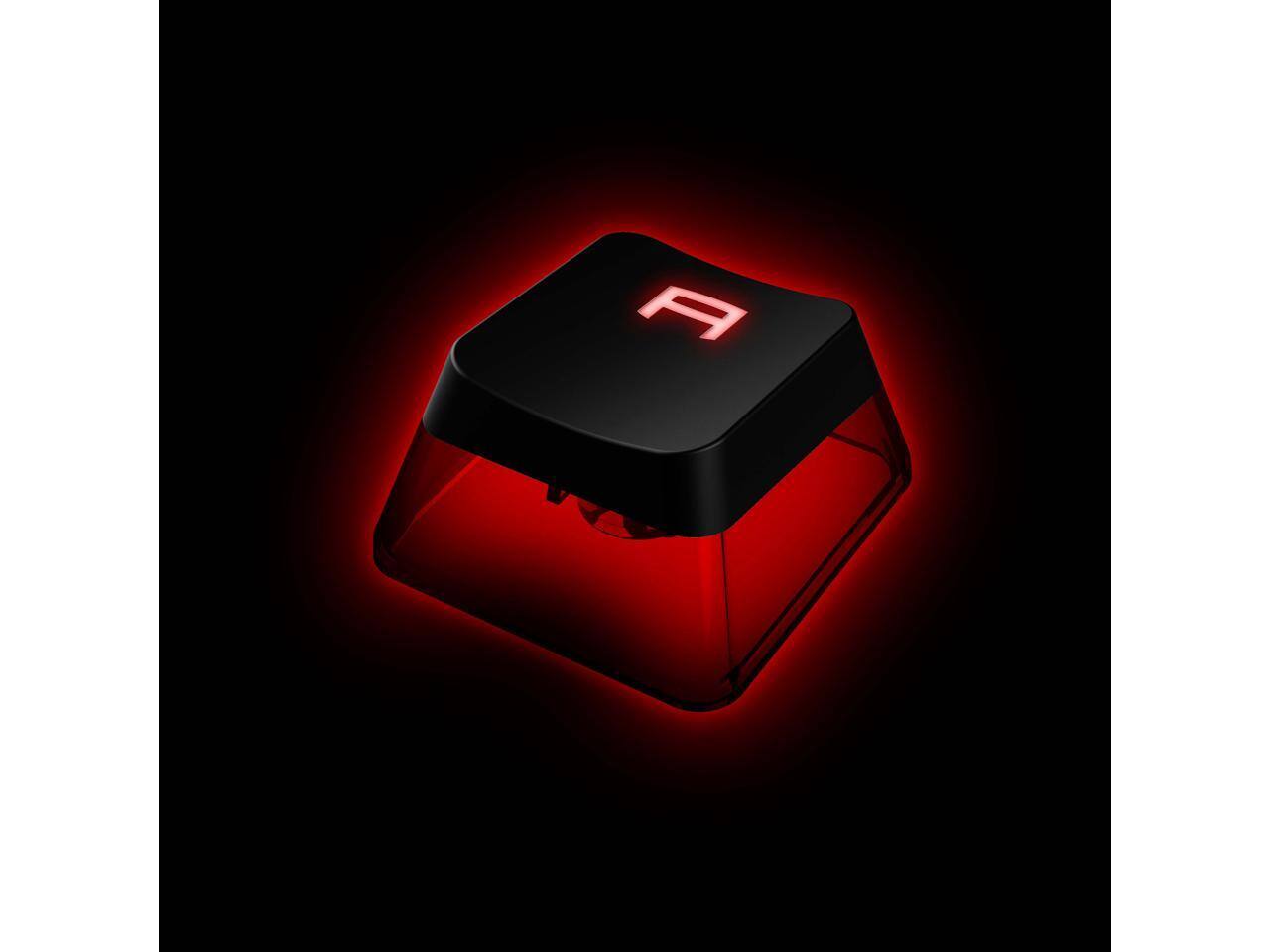 Alt View 6. MSI - MSI Mechanical Keyboard ClearCaps - Dual-Layer Transparent, Enhanced RGB, MX Switch Compatible - Transparent.
