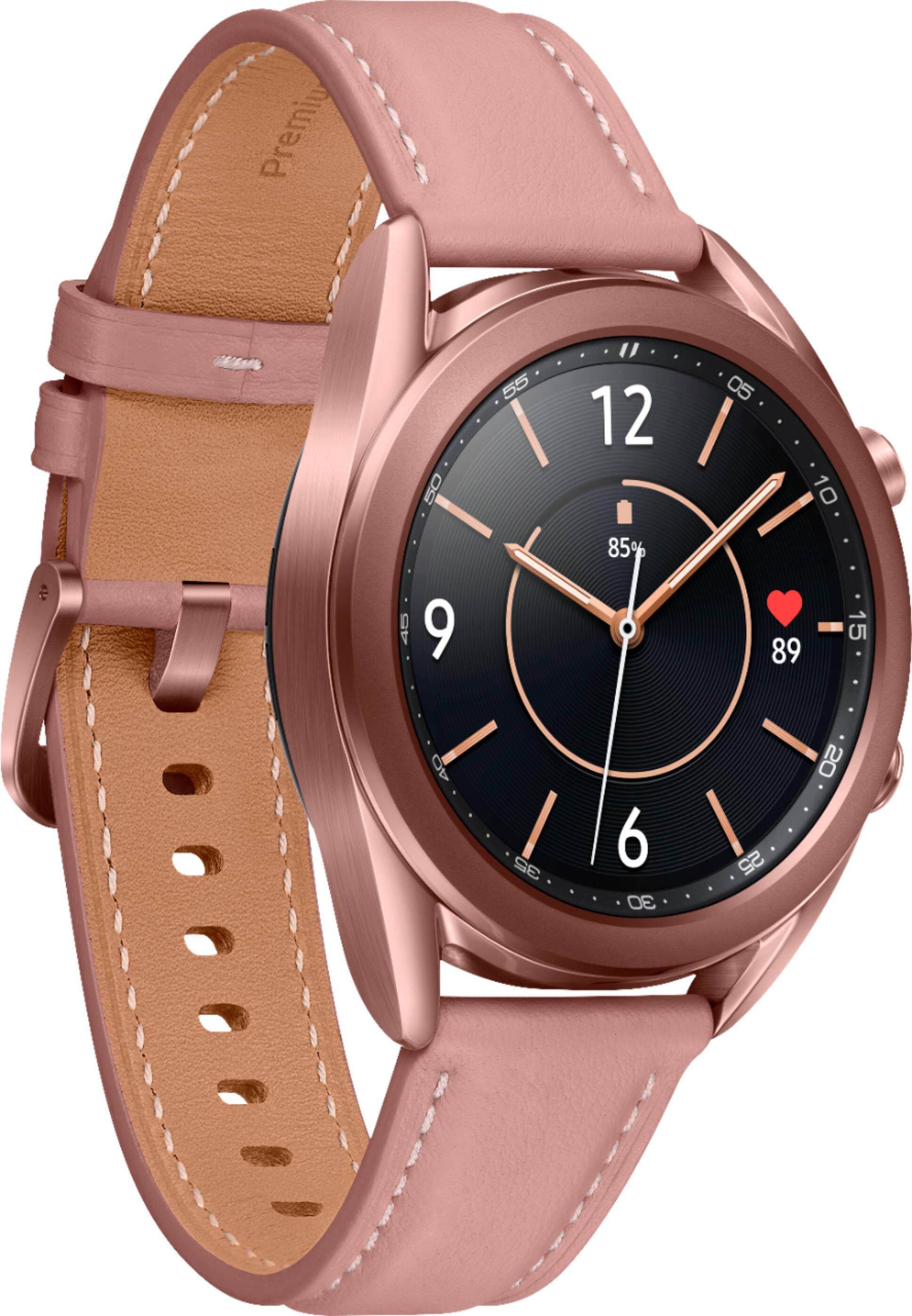Alt View 13. Samsung - Geek Squad Certified Refurbished Galaxy Watch3 Smartwatch 41mm Stainless Steel - Mystic Bronze.