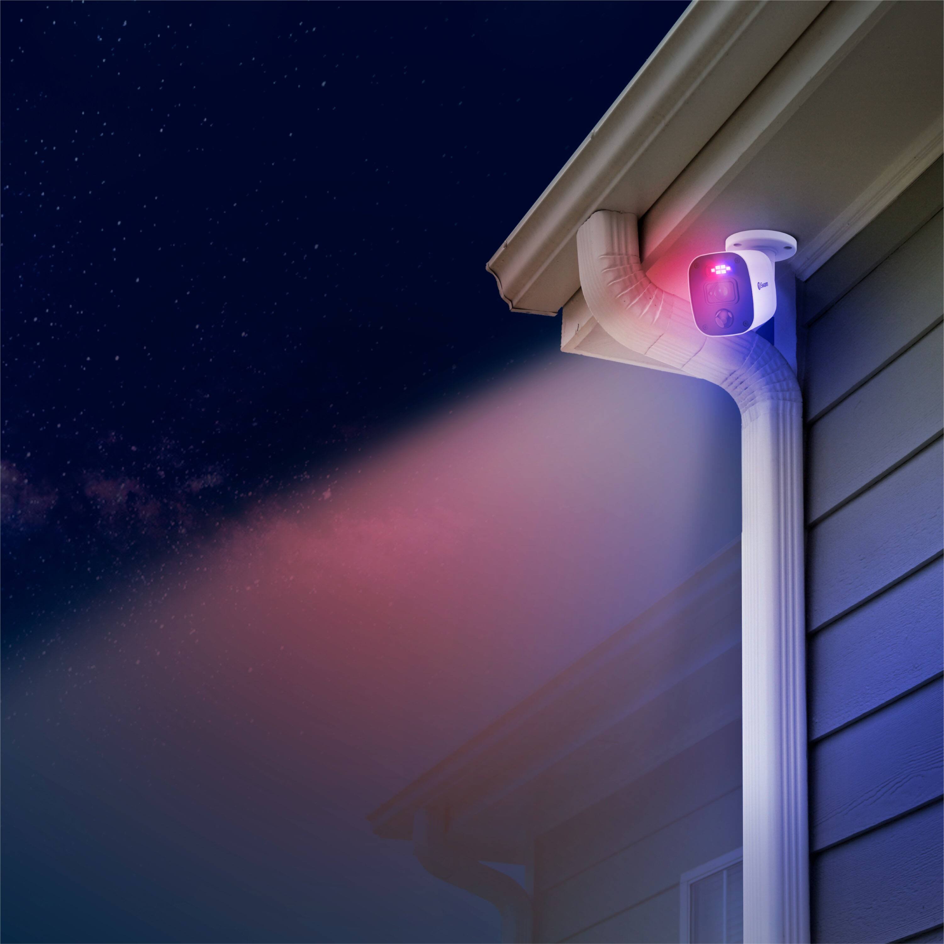 Alt View 11. Swann - Professional 8-Channel, 4-Camera Indoor/Outdoor Wired 1080p 1TB DVR Home Security Camera System - White.