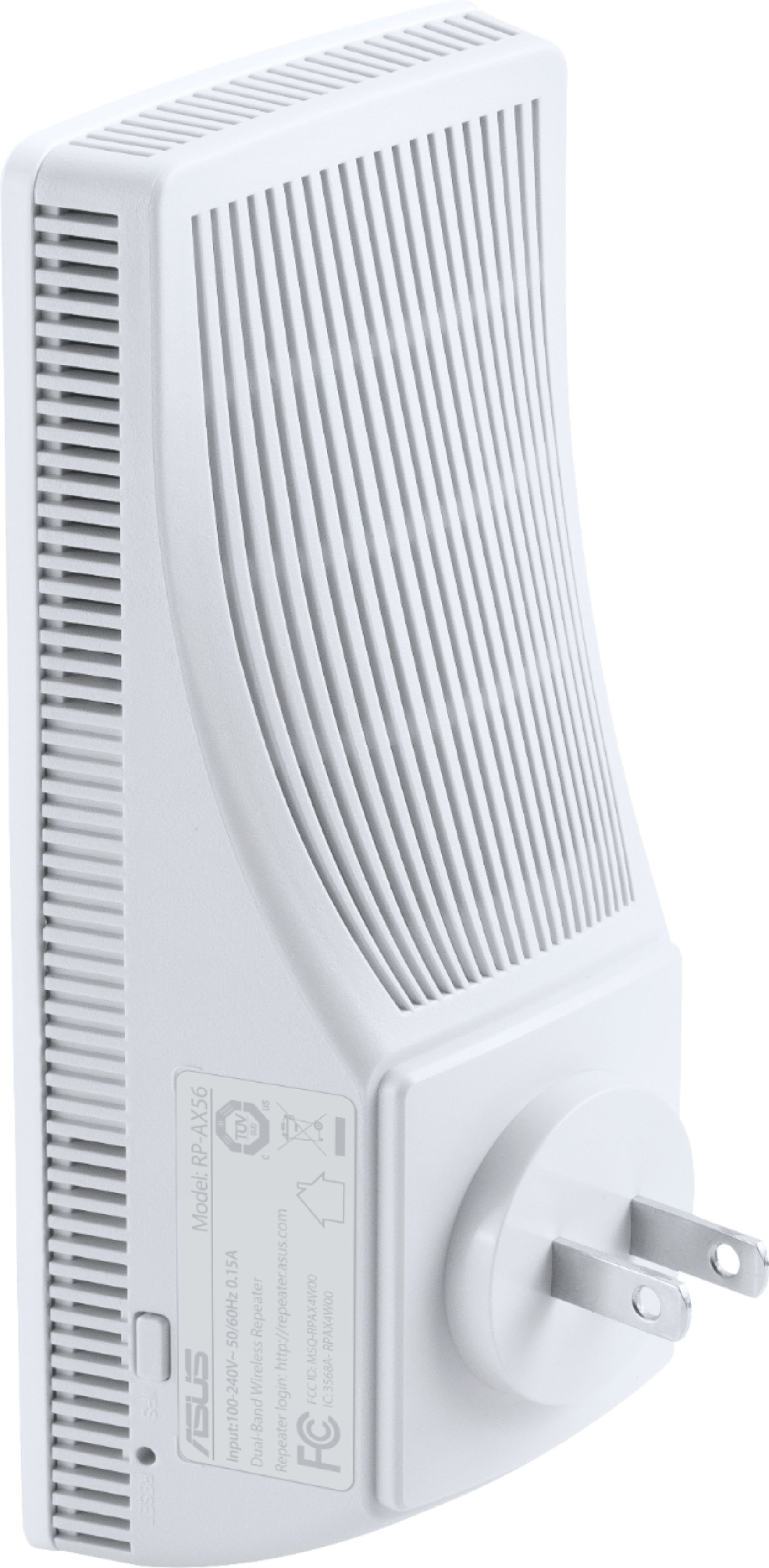 Left View: ASUS - AX1800 Dual-Band Wi-Fi 6 Range Extender