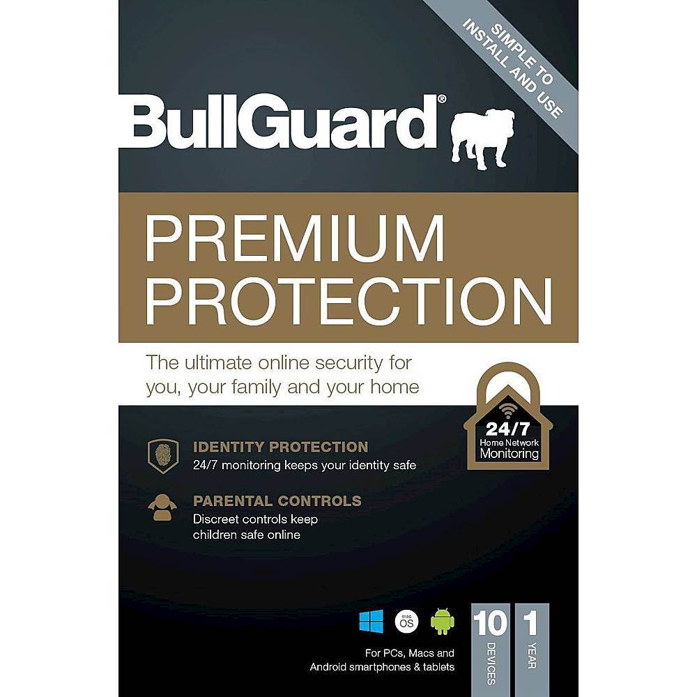 BullGuard - Premium Protection 2021 Edition (10 Devices) (1-Year Subscription) - Android, Mac, Windows