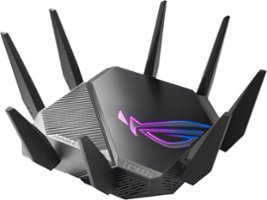 ASUS - GT-AXE11000 Tri-band WiFi 6E (802.11ax) Gaming Router - Front_Zoom