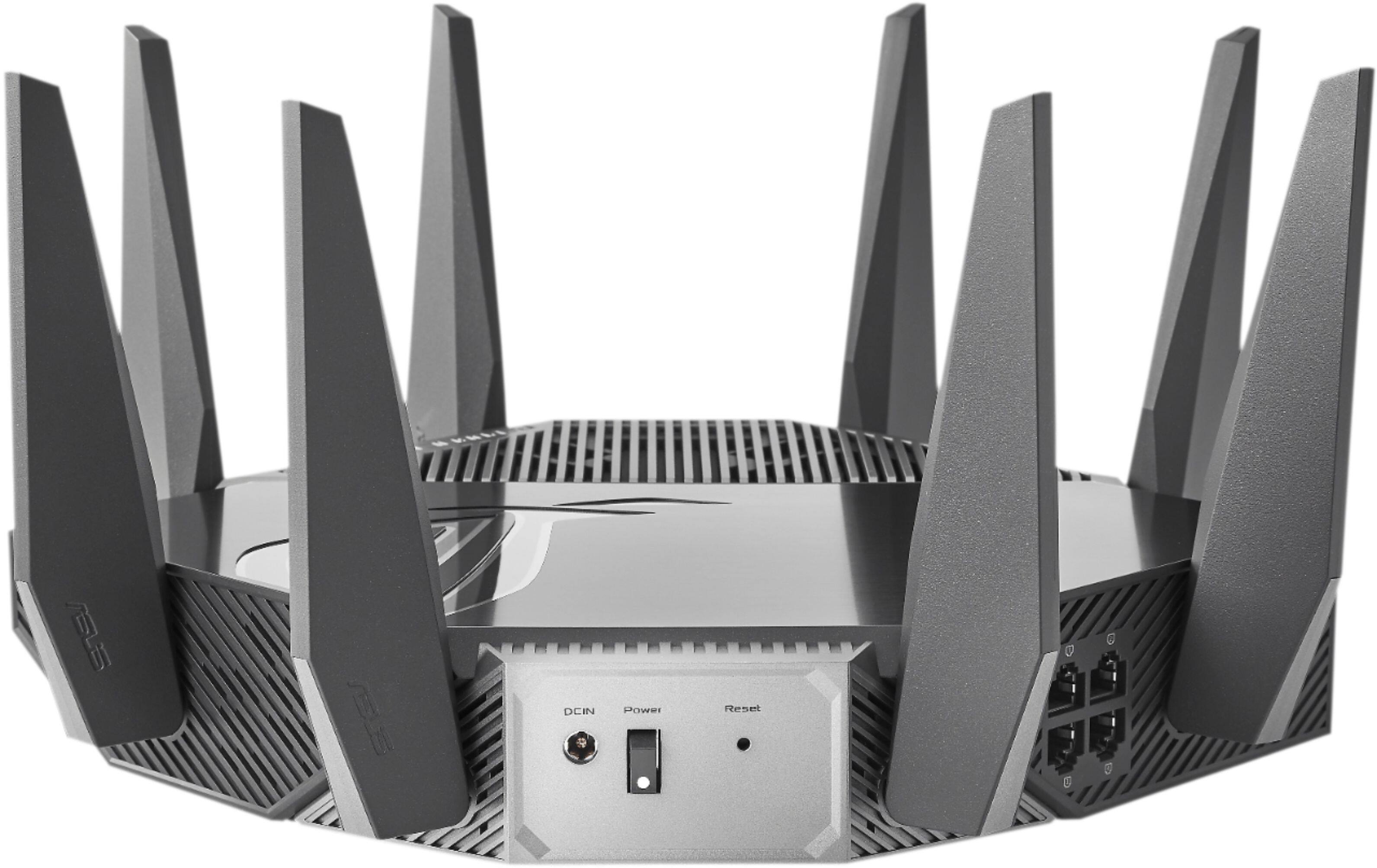 Alt View 12. ASUS - GT-AXE11000 Tri-band WiFi 6E (802.11ax) Gaming Router - Black.