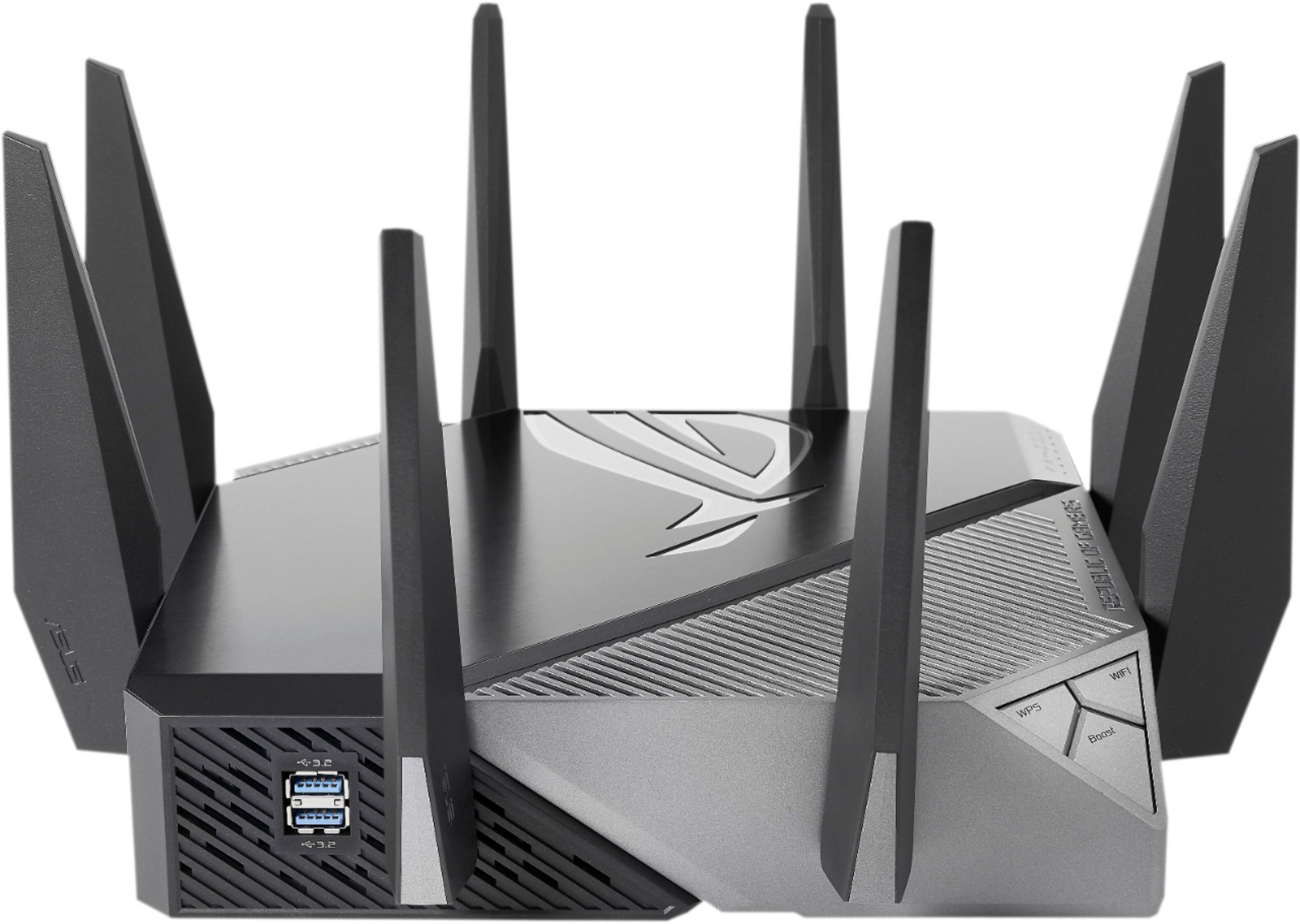 Alt View 14. ASUS - GT-AXE11000 Tri-band WiFi 6E (802.11ax) Gaming Router - Black.