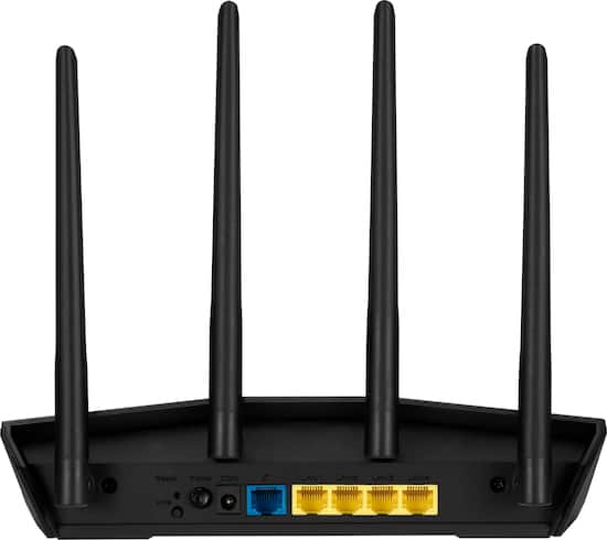 Alt View Zoom 11. ASUS - RT-AX55 AX1800 Dual-Band WiFi 6 Wireless Router with Life time internet Security - Black.