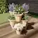 Alt View 11. Nature Spring - Stacking Planter Tower- 3-Tier Space Saving Flower Pots- Set of 3 Indoor/Outdoor Planter - Sand Stone.