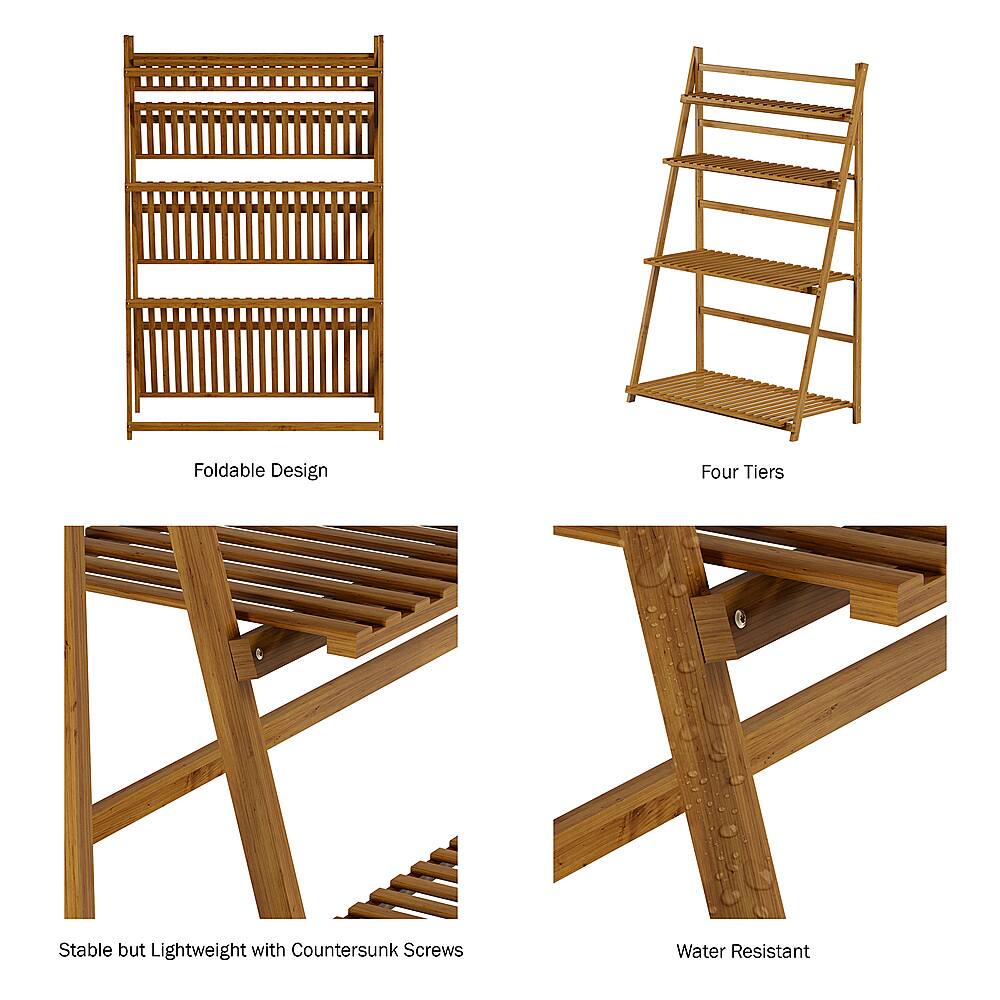 Questions and Answers Nature Spring Ladder Plant Stand4 Tier