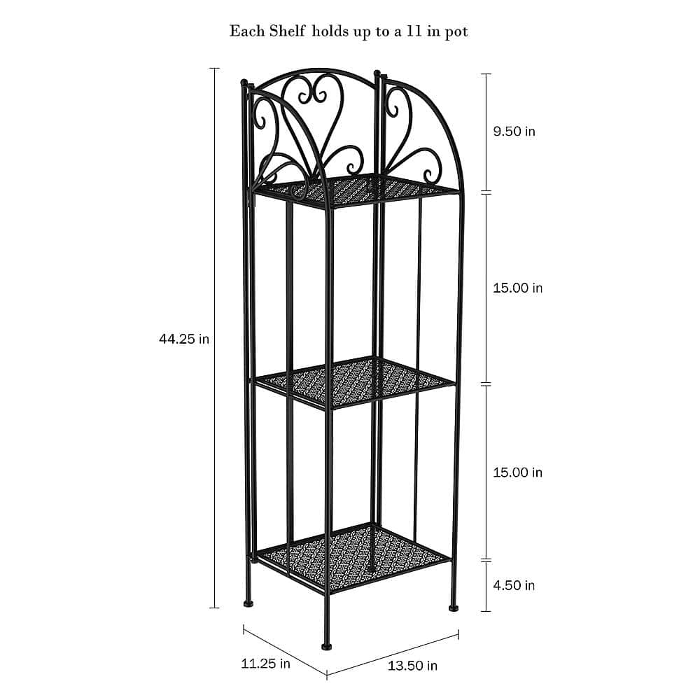 Best Buy: Nature Spring 3-Tier Vertical Shelf Indoor or Outdoor Folding ...