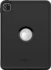Front. OtterBox - Defender Series Pro for Apple® iPad® Pro 11" (4th gen, 3rd gen, 2nd gen, and 1st gen) - Black.