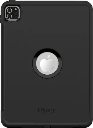 Front. OtterBox - Defender Series Pro for Apple® iPad® Pro 11" (4th gen, 3rd gen, 2nd gen, and 1st gen) - Black.