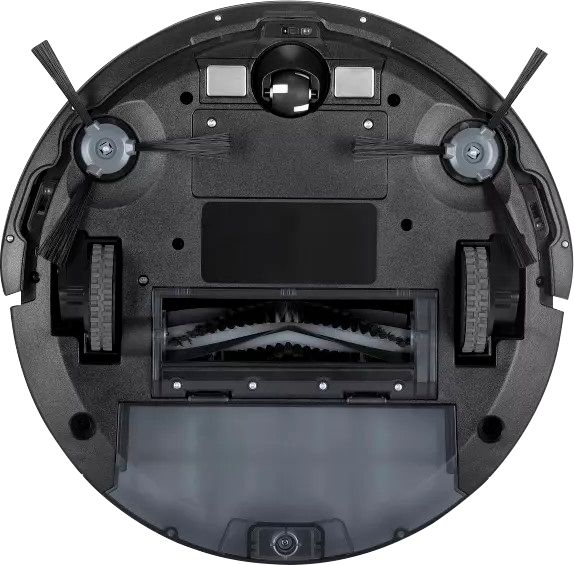 Left View: Neato Robotics - Botvac D4 Wi-Fi Connected Robot Vacuum - Black With Honeycomb Pattern