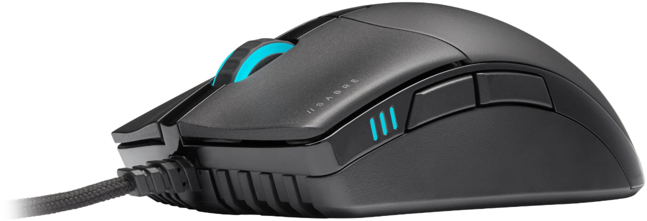 CORSAIR - CHAMPION SERIES SABRE RGB PRO Lightweight Wired Optical Gaming  Mouse with 69g Ultra-lightweight design - Black