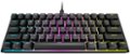 Alt View Zoom 11. CORSAIR - K65 RGB 60% Wired Mechanical Cherry MX Speed Linear Keyswitches Gaming Keyboard with PBT Double-Shot Keycaps - Black.