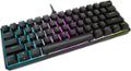 Left Zoom. CORSAIR - K65 RGB 60% Wired Mechanical Cherry MX Speed Linear Keyswitches Gaming Keyboard with PBT Double-Shot Keycaps - Black.