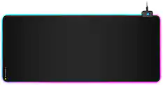 Front. CORSAIR - MM700 RGB Extended Cloth Gaming Mouse Pad - Black.