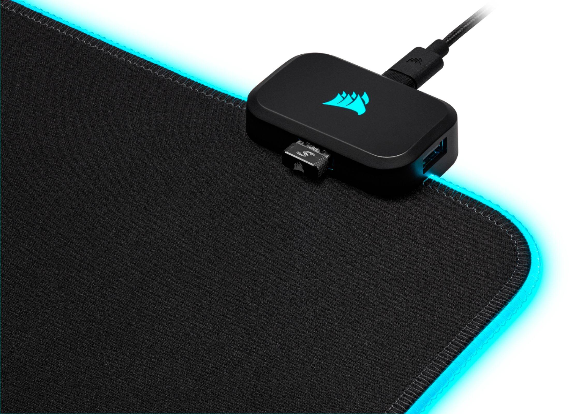 Alt View 18. CORSAIR - MM700 RGB Extended Cloth Gaming Mouse Pad - Black.