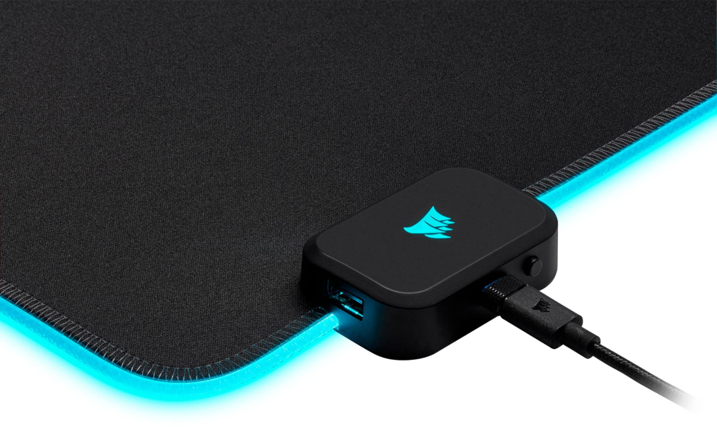 Alt View 20. CORSAIR - MM700 RGB Extended Cloth Gaming Mouse Pad - Black.