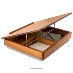 Rossie Home - Acacia Easel Lap Desk with Storage for 15.6 Laptop - Natural - Alt_View_Zoom_11