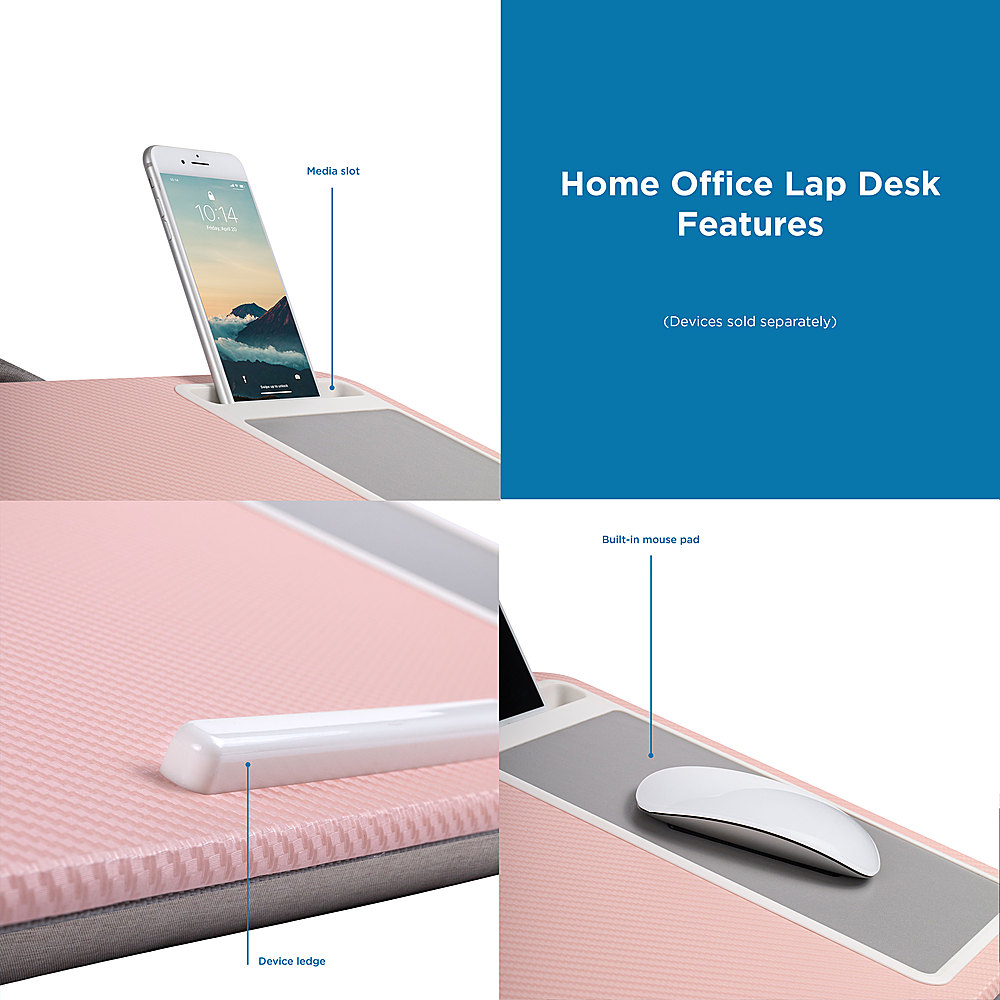 Best Buy: LapGear Home Office Pro Lap Desk for 15.6 Laptop White Marble  91591