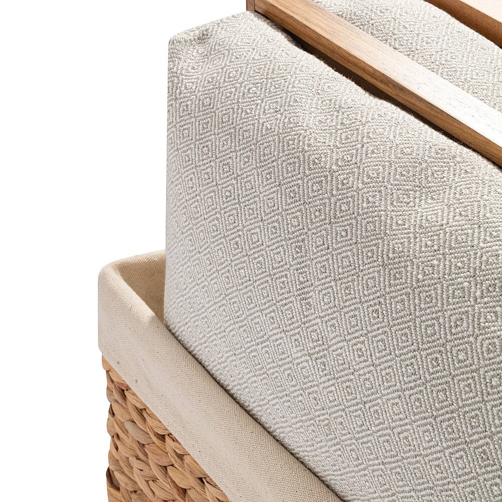 Rossie Home Lap Tray 2-Pack with Basket, Natural Acacia