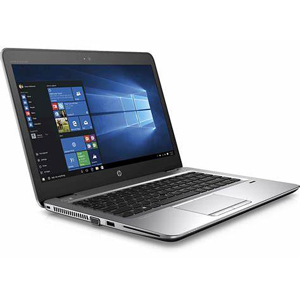 Left View: HP - EliteBook 14" Refurbished Business Laptop - Intel i5-7200U - 8GB Memory - 256GB Solid State Drive