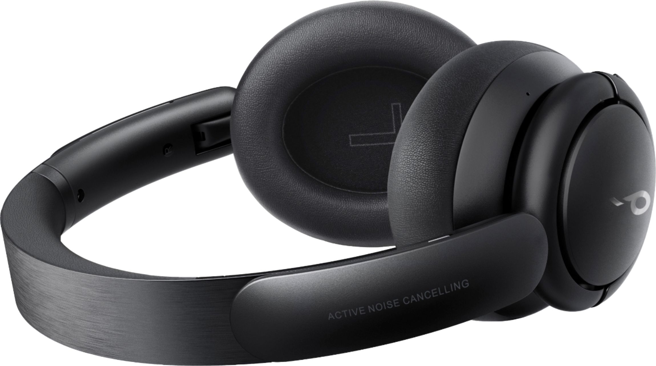 Angle View: Soundcore - by Anker Life Tune XR Wireless Active Noise-Cancelling Over-the-Ear Headphones - Black