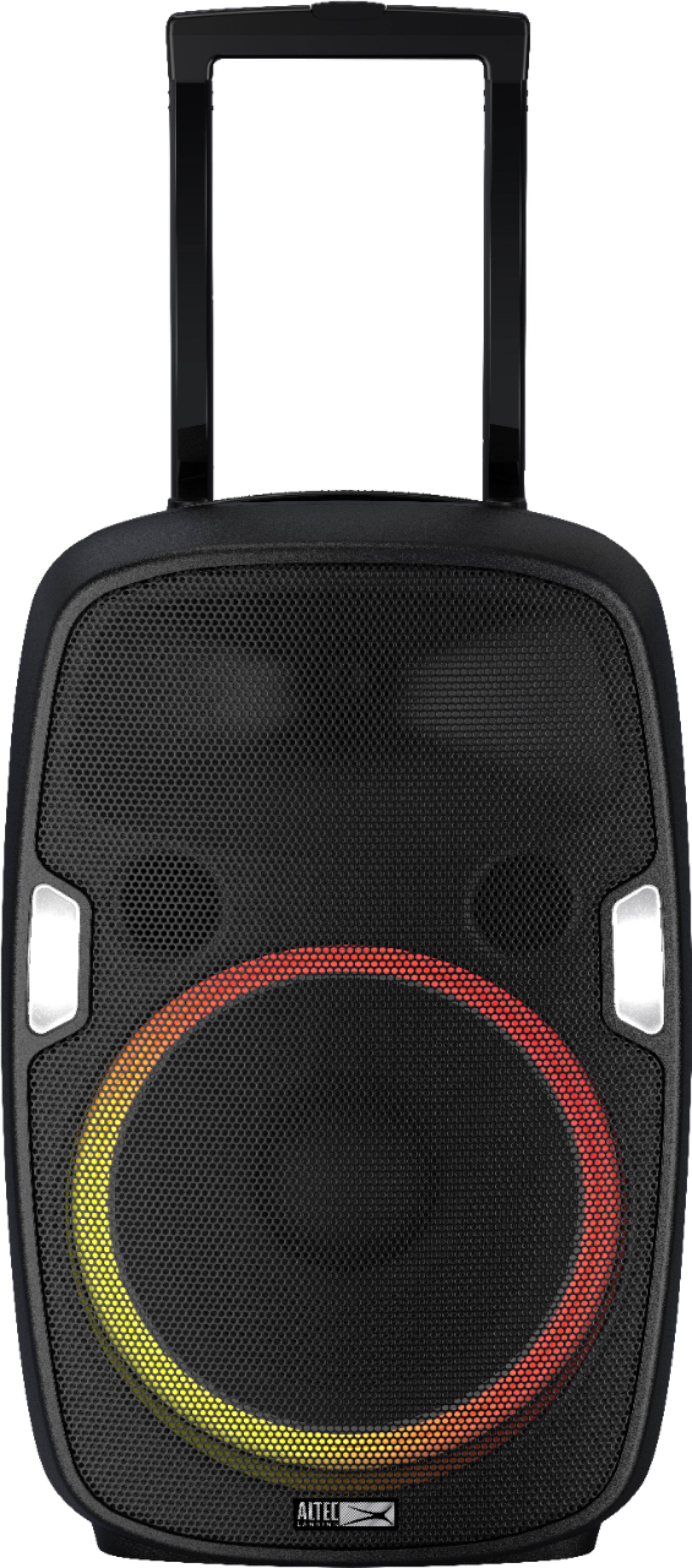 Front. Altec Lansing - SoundRover Wireless Tailgate Speaker - Black.