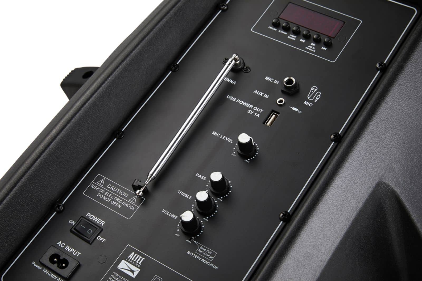 Alt View 15. Altec Lansing - SoundRover Wireless Tailgate Speaker - Black.