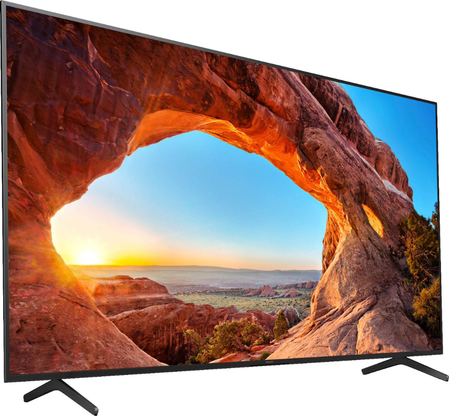 Angle View: Sony - 85" Class X85J Series LED 4K UHD Smart Google TV
