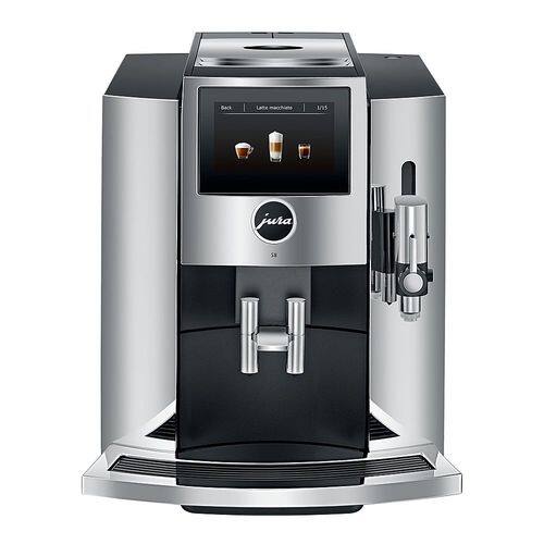 Jura - S8 Espresso Machine with 15 bars of pressure and Milk Frother - Chrome-Front_Standard