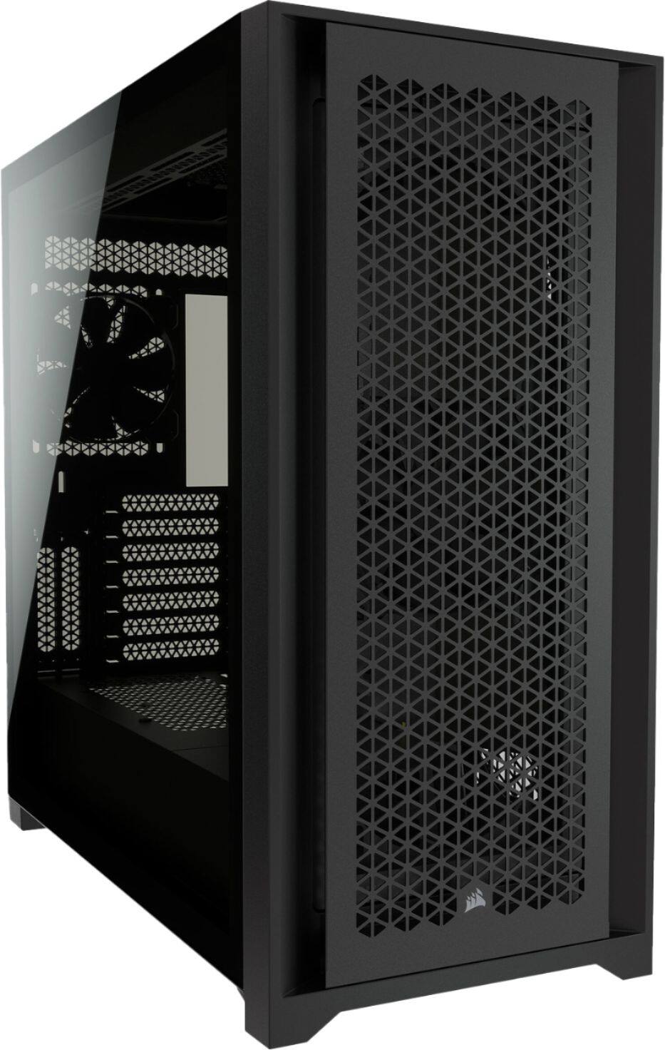 Front. CORSAIR - 5000D AIRFLOW ATX Mid-Tower PC Case - Black.