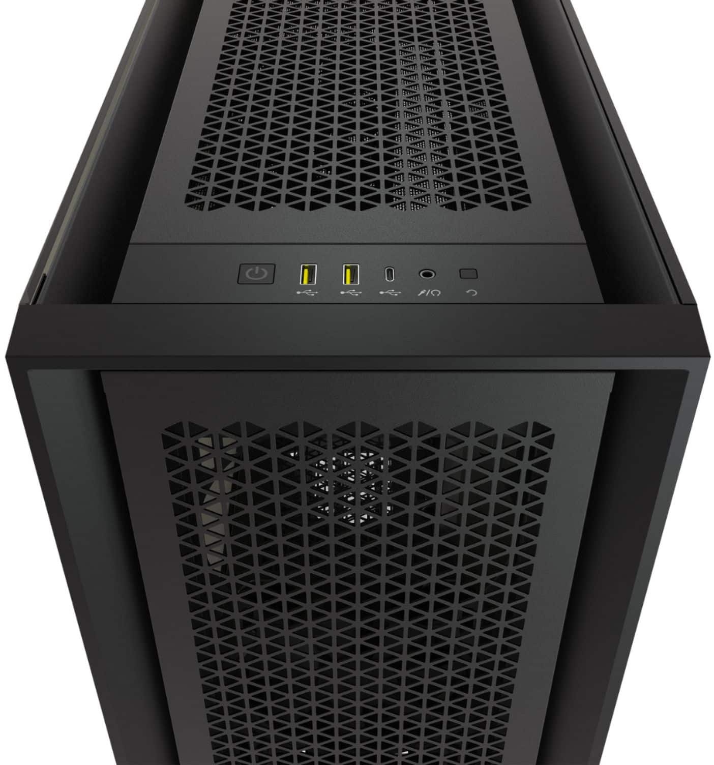 Alt View 12. CORSAIR - 5000D AIRFLOW ATX Mid-Tower PC Case - Black.