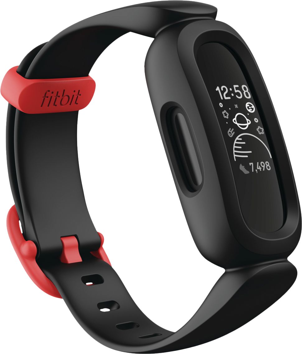 Angle View: Fitbit - Ace 3 Activity Tracker for Kids - Black