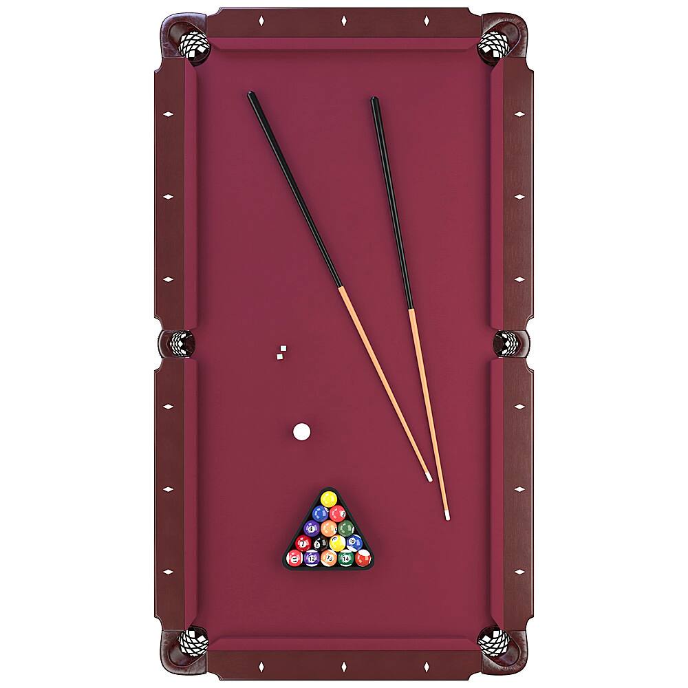Best Buy Fat Cat Reno 7.5' Billiard Table with Play Package Burgundy