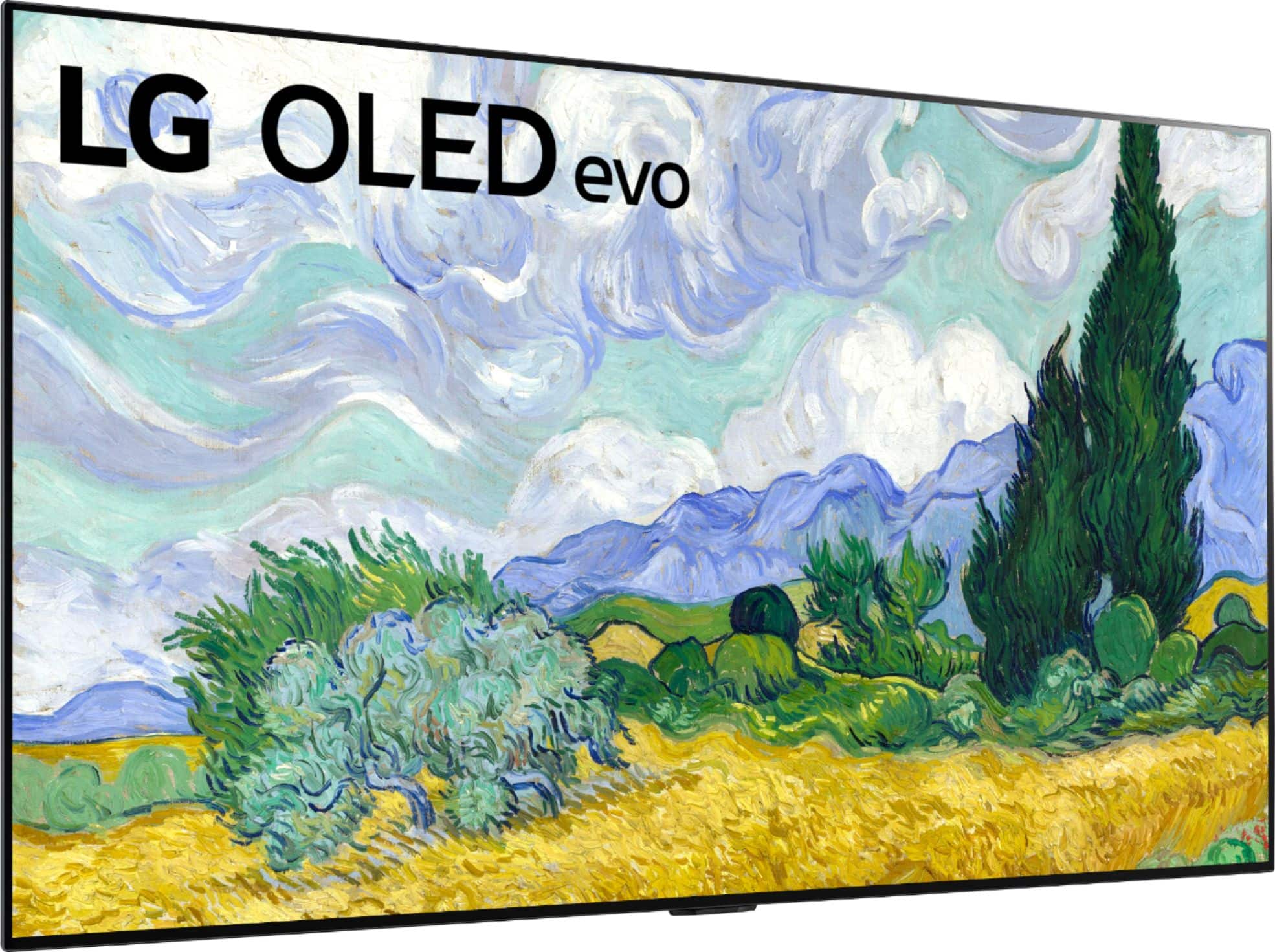 Angle. LG - 55" Class G1 Series OLED evo 4K UHD Smart webOS TV with Gallery Design - Dark Grey.