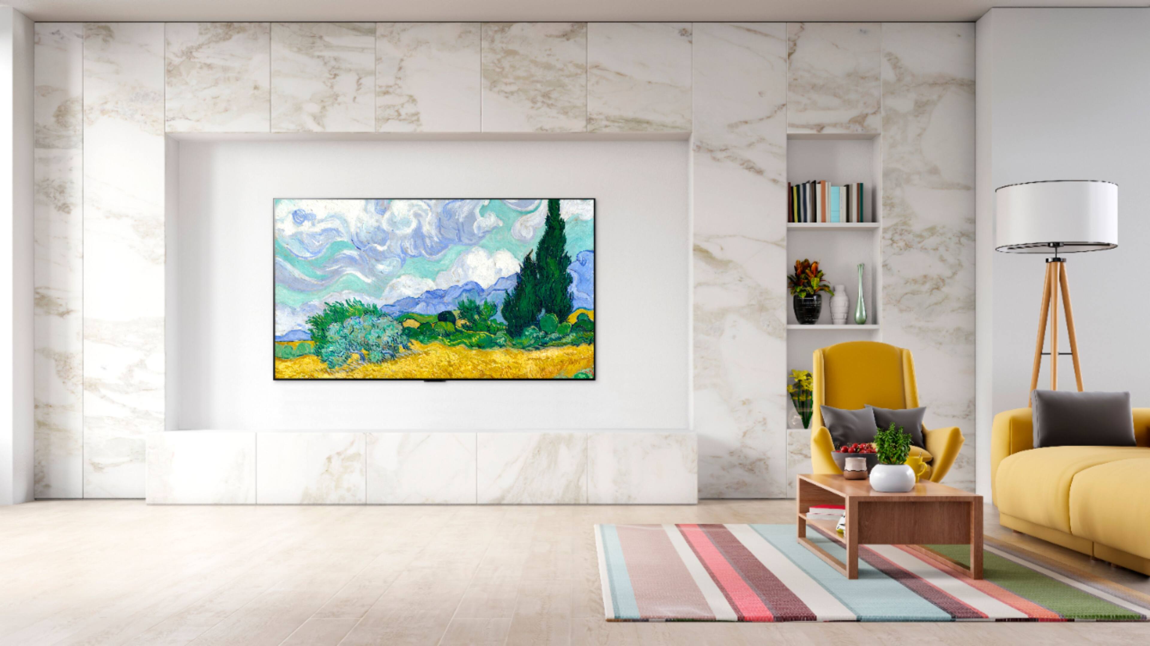 Alt View 24. LG - 55" Class G1 Series OLED evo 4K UHD Smart webOS TV with Gallery Design - Dark Grey.