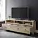 Alt View 12. Walker Edison - Industrial Farmhouse TV Stand for TV's up to 80" - White Oak.