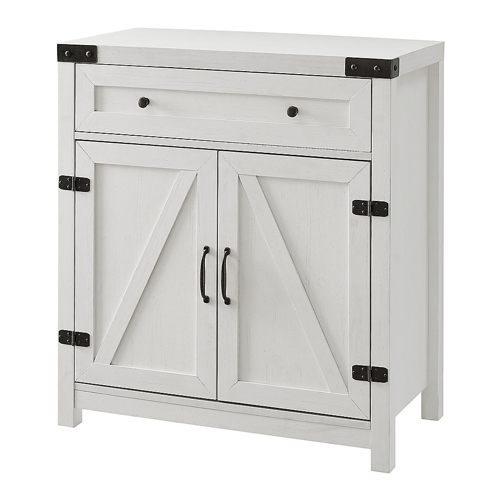 Walker Edison 68” Modern Farmhouse Sliding Door Storage Cabinet Brushed  white BBS68SGRDSTBRW - Best Buy
