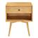 Front. Walker Edison - Mid Century Wood Night Stand - Light Oak.