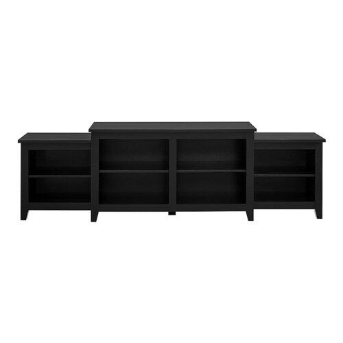 Walker Edison - Transitional Tiered TV Stand for TV's up to 50" - Solid Black
