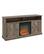 Angle. Walker Edison - Farmhouse Tall Barndoor Soundbar Storage Fireplace TV Stand for Most TVs up to 65" - Grey Wash.