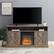 Alt View 11. Walker Edison - Farmhouse Tall Barndoor Soundbar Storage Fireplace TV Stand for Most TVs up to 65" - Grey Wash.