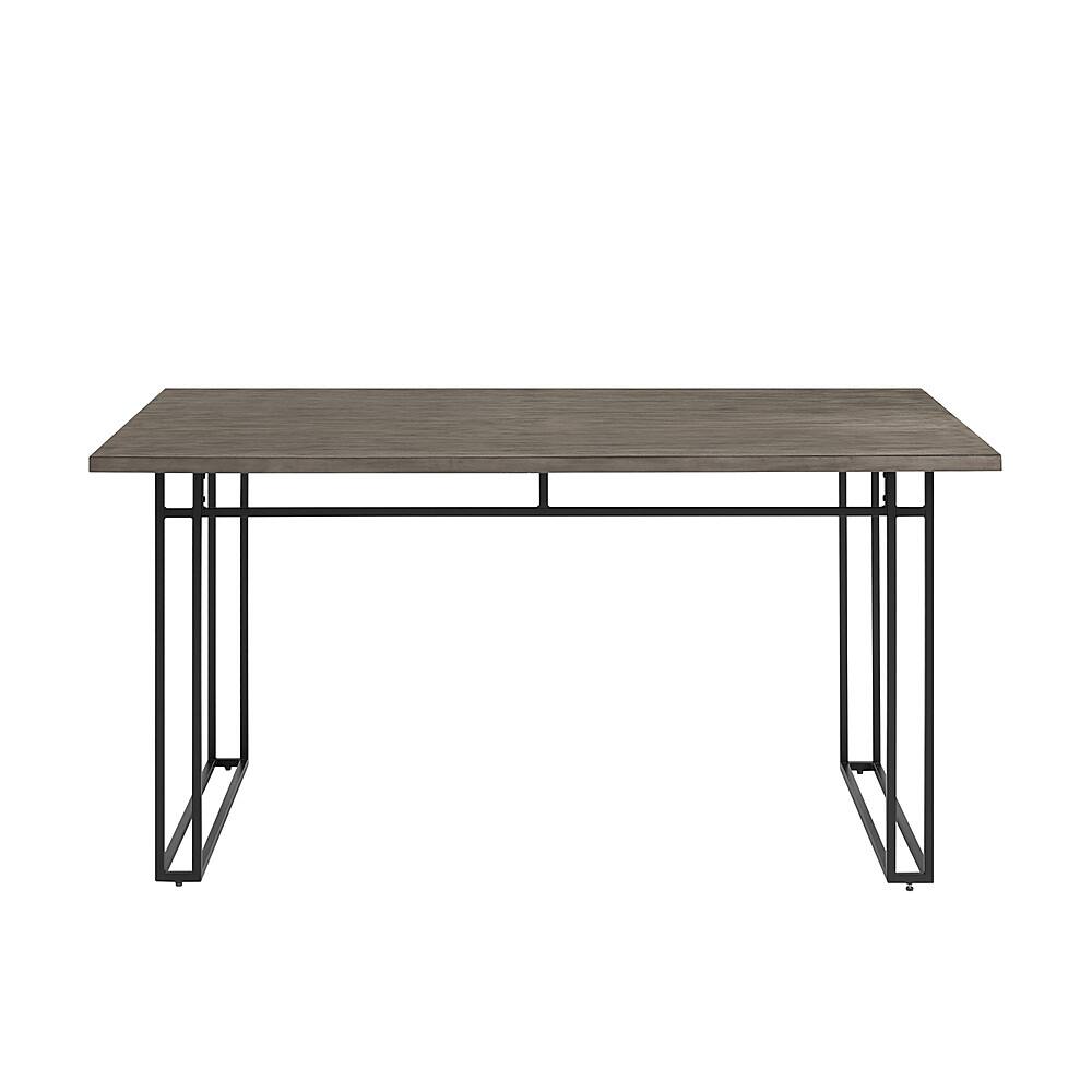 Best Buy Walker Edison 60” Modern Metal and Wood Veneer Dining Table
