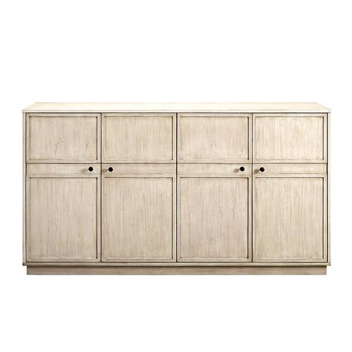 Walker Edison - 62" Transitional Framed 4 Door Sideboard - Birch