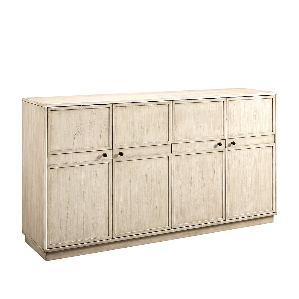 Left View: Walker Edison - 62" Transitional Framed 4 Door Sideboard - Birch