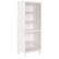 Angle. Walker Edison - 70" Tall Modern 4 Shelf Wood Bookcase - White.
